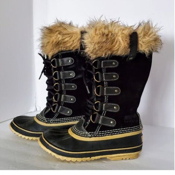 Sorel Joan of Arctic Waterproof Winter Snow Boots Sz 7 Faux Fur Removable Liner - Picture 4 of 10